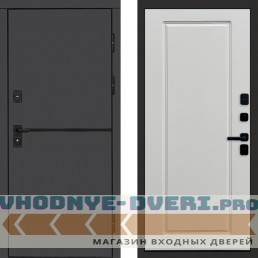 Входная дверь Тренд Графит Гранд Белый Софт